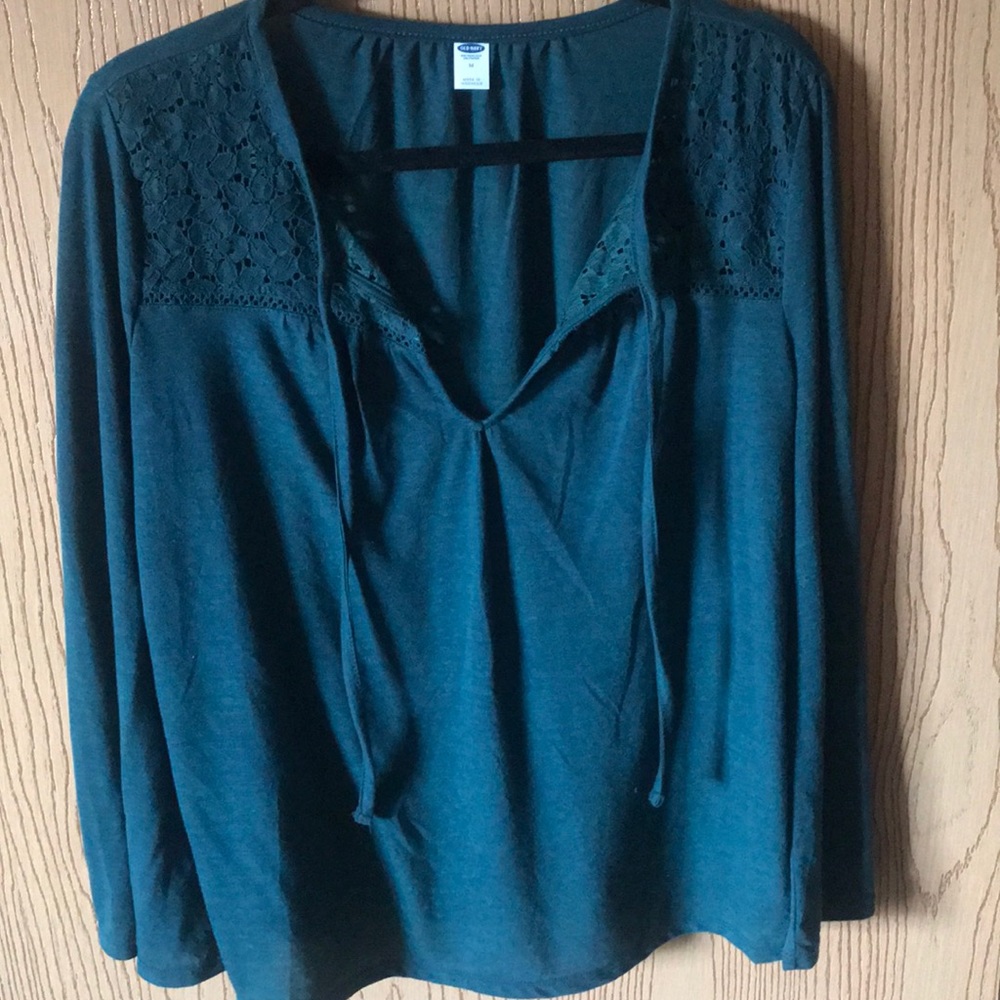 Green lace top Blouse from Old Navy